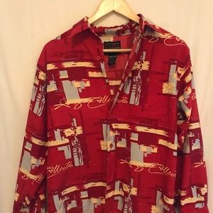 Printed FUBU Shirt Men's Size M